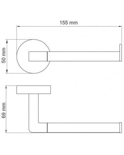 Держатель туалетной бумаги WasserKRAFT Asphe K-77796