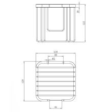 Держатель для туалетной бумаги AltroBagno Aperto 082005 NeOp