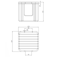 Держатель для туалетной бумаги AltroBagno Aperto 082005 NeOp
