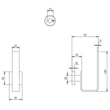 Держатель туалетной бумаги Villeroy & Boch Elements-Striking TVA15201500064