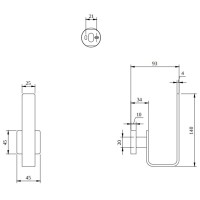 Держатель туалетной бумаги Villeroy & Boch Elements-Striking TVA15201500076