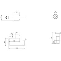Держатель туалетной бумаги Villeroy & Boch Elements-Striking TVA15201400064