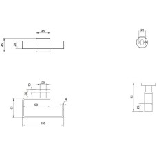 Держатель туалетной бумаги Villeroy & Boch Elements-Striking TVA15201400064