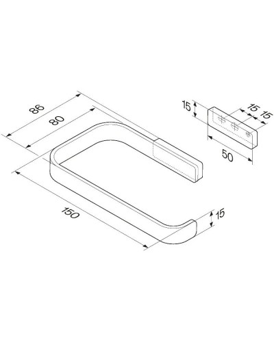 Держатель туалетной бумаги Am.Pm Func A8F34100