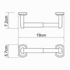 Держатель туалетной бумаги WasserKRAFT Oder K-3022 Хром