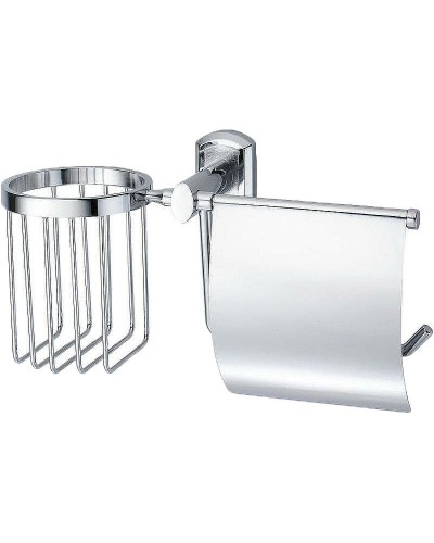 Держатель туалетной бумаги и освежителя воздуха WasserKRAFT Oder K-3059 с крышкой Хром