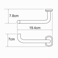 Держатель туалетной бумаги WasserKRAFT Oder K-3096 Хром