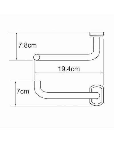 Держатель туалетной бумаги WasserKRAFT Oder K-3096 Хром