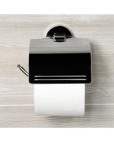 Держатель туалетной бумаги WasserKRAFT Rhein K-6225 с крышкой Хром