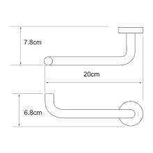 Держатель туалетной бумаги WasserKRAFT Rhein K-6296 Хром