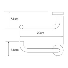 Держатель туалетной бумаги WasserKRAFT Rhein K-6296 Хром