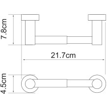 Держатель туалетной бумаги WasserKRAFT Donau K-9422 Хром