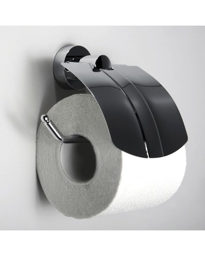 Держатель туалетной бумаги WasserKRAFT Donau K-9425 с крышкой Хром