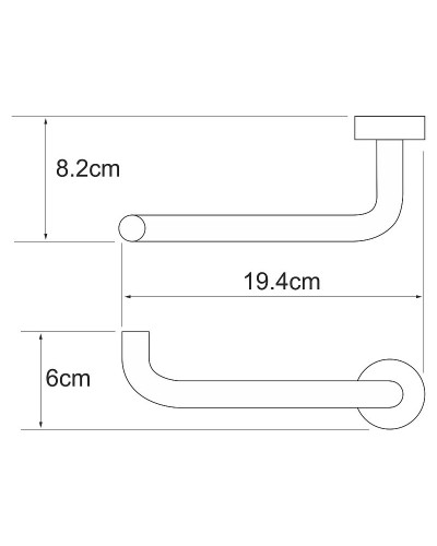 Держатель туалетной бумаги WasserKRAFT Donau K-9496 Хром