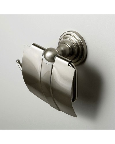 Держатель туалетной бумаги WasserKRAFT Ammer K-7025 с крышкой Хром матовый