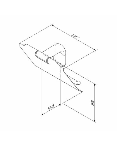 Держатель туалетной бумаги AM.PM Joy A84341400 с крышкой Хром