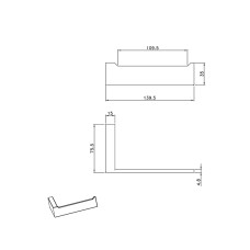 Держатель для туалетной бумаги AltroBagno Aperto 080906 Cr