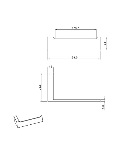 Держатель для туалетной бумаги AltroBagno Aperto 080906 Cr