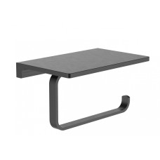 Держатель для туалетной бумаги с полкой WONZON & WOGHAND, Темный графит (WW-9126-GM)