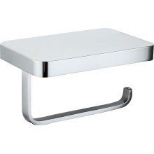 Держатель для туалетной бумаги с полкой WONZON & WOGHAND, Хром (WW-9736)