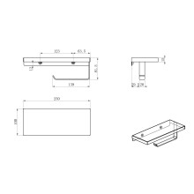 Держатель для туалетной бумаги с полкой WONZON & WOGHAND, Черный матовый (WW-V2801-MB)