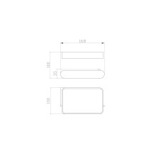 Держатель для туалетной бумаги с полкой WONZON & WOGHAND, Черный (WW-7726)
