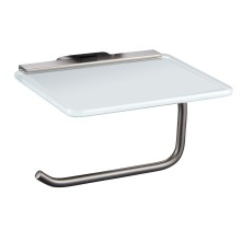 Держатель для туалетной бумаги с полкой WONZON & WOGHAND, Темный графит (WW-9326)