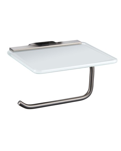 Держатель для туалетной бумаги с полкой WONZON & WOGHAND, Темный графит (WW-9326)