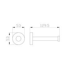 Держатель для запасной туалетной бумаги WONZON & WOGHAND, Хром (WW-8106)