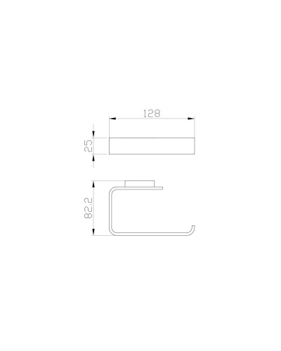 Держатель для туалетной бумаги без крышки WONZON & WOGHAND, Брашированное золото (WW-8316-BG)