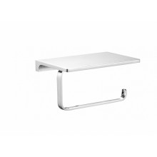 Держатель для туалетной бумаги с полкой WONZON & WOGHAND, Хром (WW-9126)