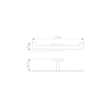 Двойной держатель для туалетной бумаги с полкой WONZON & WOGHAND, Хром (WW-9746)