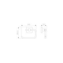 Держатель для туалетной бумаги без крышки WONZON & WOGHAND, Темное золото (WW-8916-DG)
