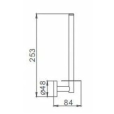 Держатель запасного рулона Frap F17 F1711 Хром