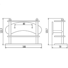 Держатель для зубных щеток Haiba HB102 Хром