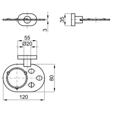 Держатель зубных щеток Noken Nantes N640560001