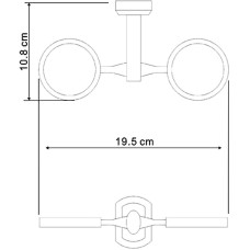 Держатель стакана для зубных щеток и мыльницы WasserKRAFT Oder K-C174 двойной Хром