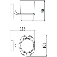 Держатель зубных щеток и пасты Savol 70 S-007057