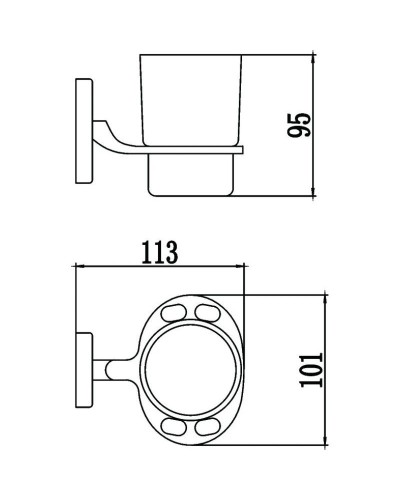 Держатель зубных щеток и пасты Savol 70 S-007057