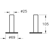 Держатель зубной щетки Vitra Origin A4489636