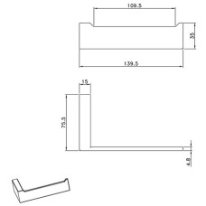Держатель туалетной бумаги AltroBagno Aperto AltroBagnoAperto080904NeOp