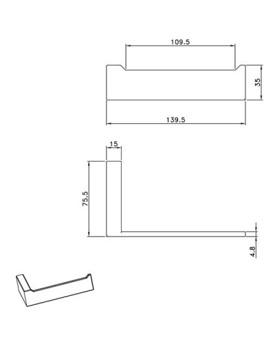 Держатель туалетной бумаги AltroBagno Aperto AltroBagnoAperto080904NeOp