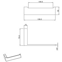 Держатель туалетной бумаги AltroBagno Aperto AltroBagnoAperto080906Cr