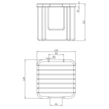 Держатель туалетной бумаги AltroBagno Aperto AltroBagnoAperto082005NeOp