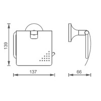 Держатель туалетной бумаги AltroBagno Corposo AltroBagnoCorposo080911Or