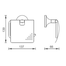 Держатель туалетной бумаги AltroBagno Corposo AltroBagnoCorposo080911Or