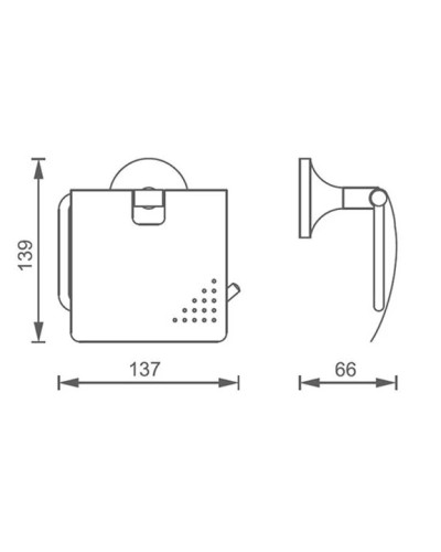 Держатель туалетной бумаги AltroBagno Corposo AltroBagnoCorposo080911Or