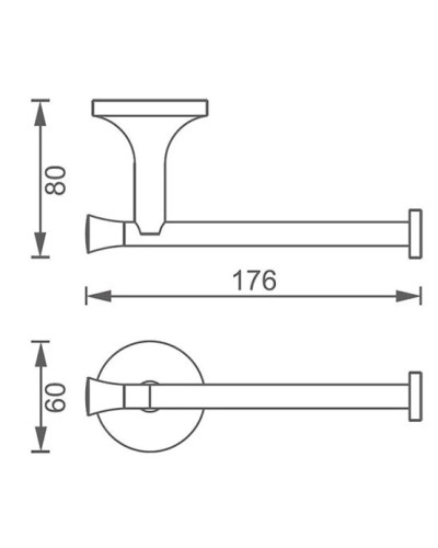 Держатель туалетной бумаги AltroBagno Corposo AltroBagnoCorposo080912Or