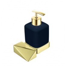 Дозатор для жидкого мыла Boheme New Venturo 10317-G-B Золото, Черный