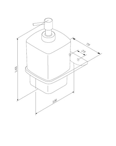 Дозатор для жидкого мыла AM.PM Inspire 2.0 A50A36900 Хром